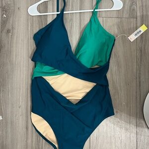 Summersalt Sea Breeze cutout One Piece swimsuit